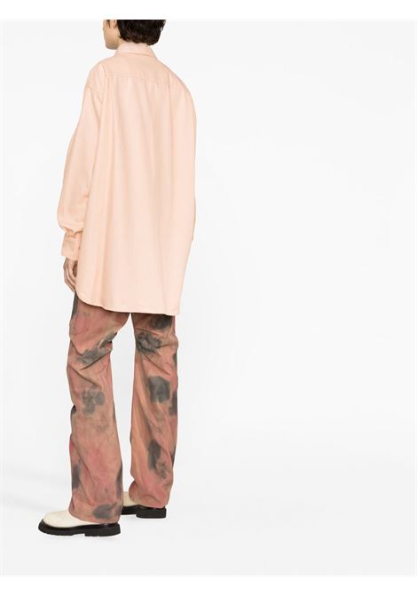 Pink oversize denim shirt - women RAF SIMONS | 231W244100800039